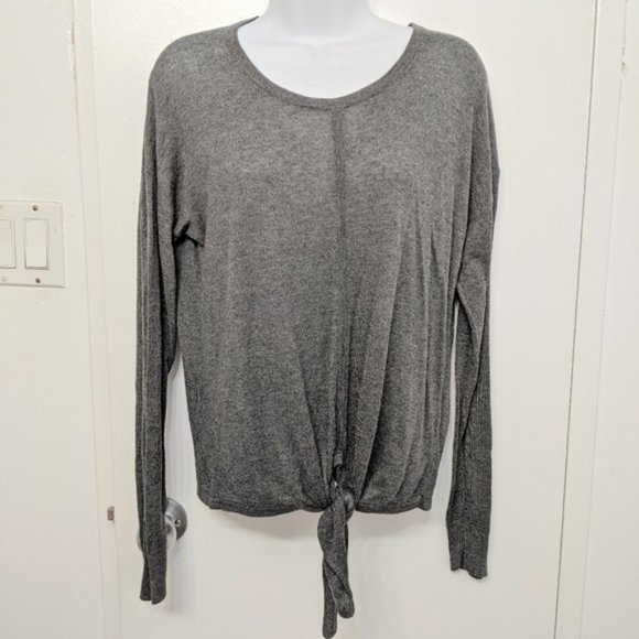 Madewell modern front tie knot sweater size m - Picture 2 of 2